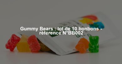 Gummy Bears : lot de 10 bonbons - référence N°BB002