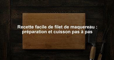 Recette facile de filet de maquereau : préparation et cuisson pas à pas