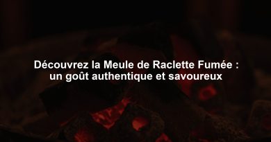 Découvrez la Meule de Raclette Fumée : un goût authentique et savoureux