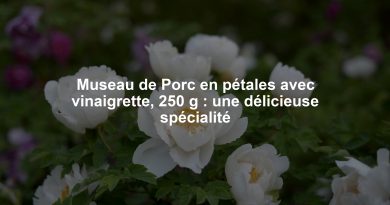 Museau de Porc en pétales avec vinaigrette, 250 g : une délicieuse spécialité