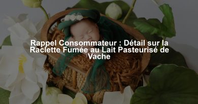 Rappel Consommateur : Détail sur la Raclette Fumée au Lait Pasteurisé de Vache