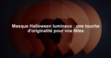 Masque Halloween lumineux : une touche d'originalité pour vos fêtes