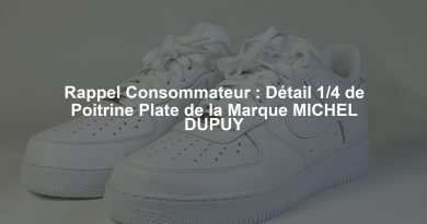 Rappel Consommateur : Détail 1/4 de Poitrine Plate de la Marque MICHEL DUPUY