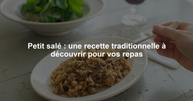 Petit salé : une recette traditionnelle à découvrir pour vos repas