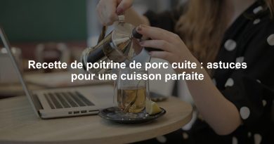 Recette de poitrine de porc cuite : astuces pour une cuisson parfaite