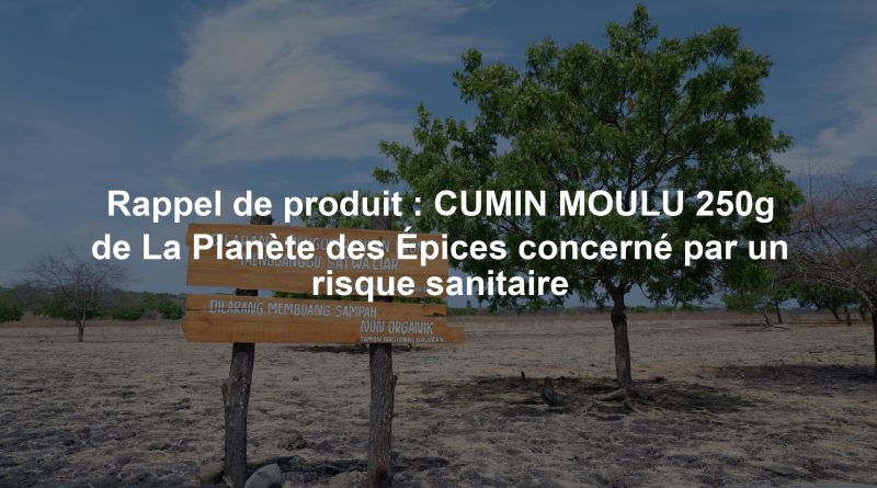 Rappel de produit : CUMIN MOULU 250g de La Planète des Épices concerné par un risque sanitaire