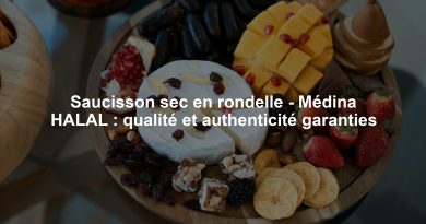Saucisson sec en rondelle - Médina HALAL : qualité et authenticité garanties