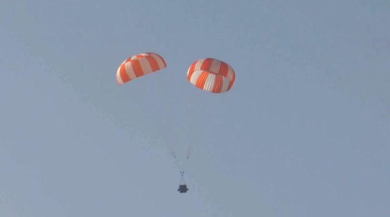 L'Inde teste des parachutes pour la capsule d'astronautes Gaganyaan (vidéo)