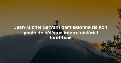 Jean-Michel Servant démissionne de son poste de délégué interministériel forêt-bois