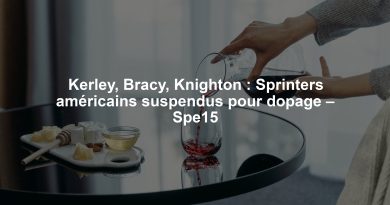 Kerley, Bracy, Knighton : Sprinters américains suspendus pour dopage – Spe15