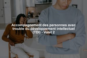 Accompagnement des personnes avec trouble du développement intellectuel (TDI) - Volet 2