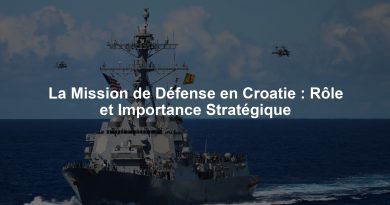 La Mission de Défense en Croatie : Rôle et Importance Stratégique