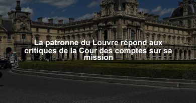 La patronne du Louvre répond aux critiques de la Cour des comptes sur sa mission