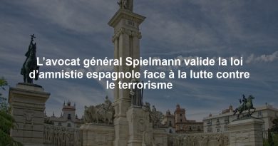 L’avocat général Spielmann valide la loi d’amnistie espagnole face à la lutte contre le terrorisme