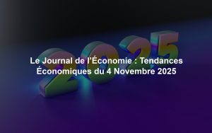 Le Journal de l’Économie : Tendances Économiques du 4 Novembre 2025