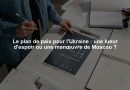 Le plan de paix pour l'Ukraine : une lueur d'espoir ou une manœuvre de Moscou ?