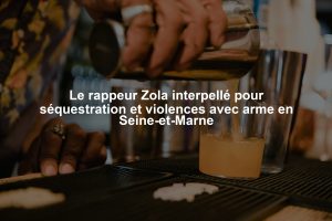 Le rappeur Zola interpellé pour séquestration et violences avec arme en Seine-et-Marne