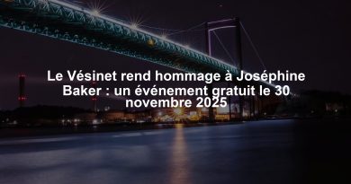 Le Vésinet rend hommage à Joséphine Baker : un événement gratuit le 30 novembre 2025