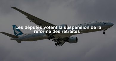 Les députés votent la suspension de la réforme des retraites !