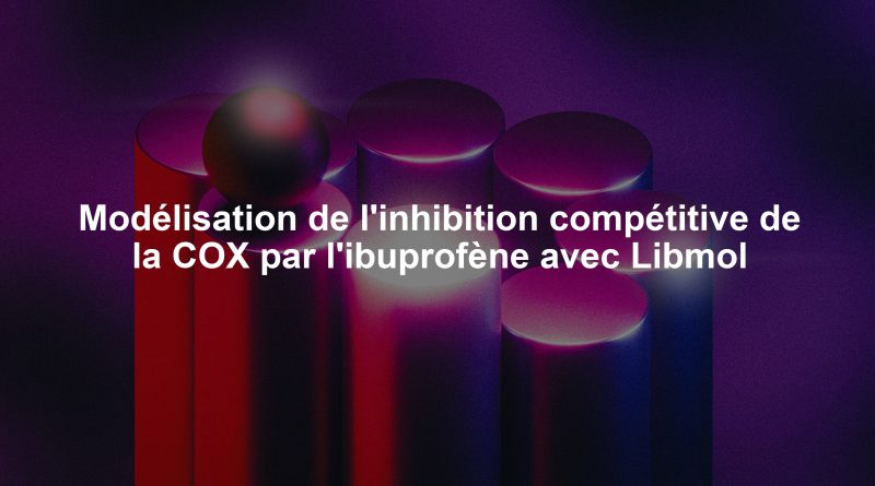 Modélisation de l'inhibition compétitive de la COX par l'ibuprofène avec Libmol