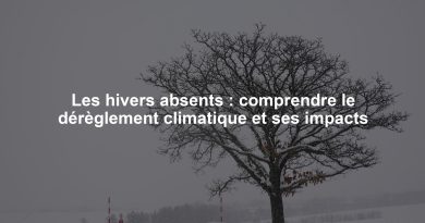 Les hivers absents : comprendre le dérèglement climatique et ses impacts