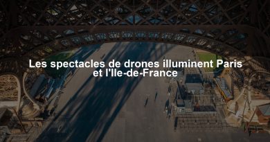 Les spectacles de drones illuminent Paris et l'Ile-de-France