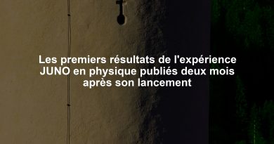 Les premiers résultats de l'expérience JUNO en physique publiés deux mois après son lancement