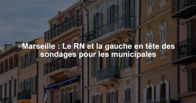 Marseille : Le RN et la gauche en tête des sondages pour les municipales