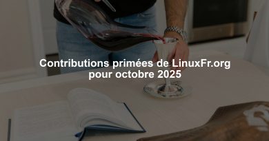 Contributions primées de LinuxFr.org pour octobre 2025