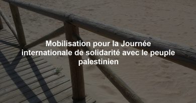 Mobilisation pour la Journée internationale de solidarité avec le peuple palestinien