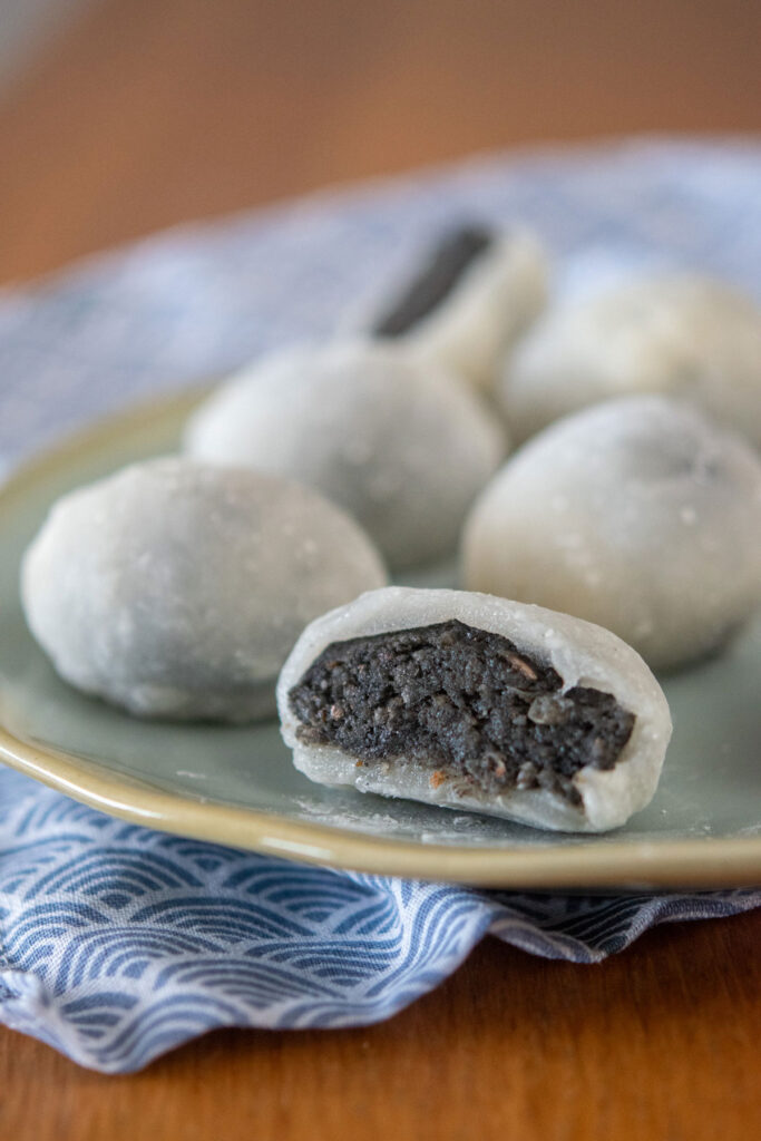 Mochis au sésame noir