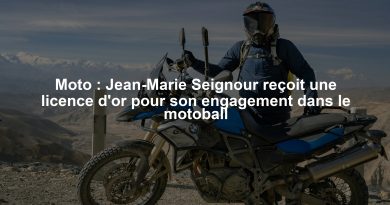 Moto : Jean-Marie Seignour reçoit une licence d'or pour son engagement dans le motoball