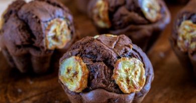 muffins tout choco à la banane