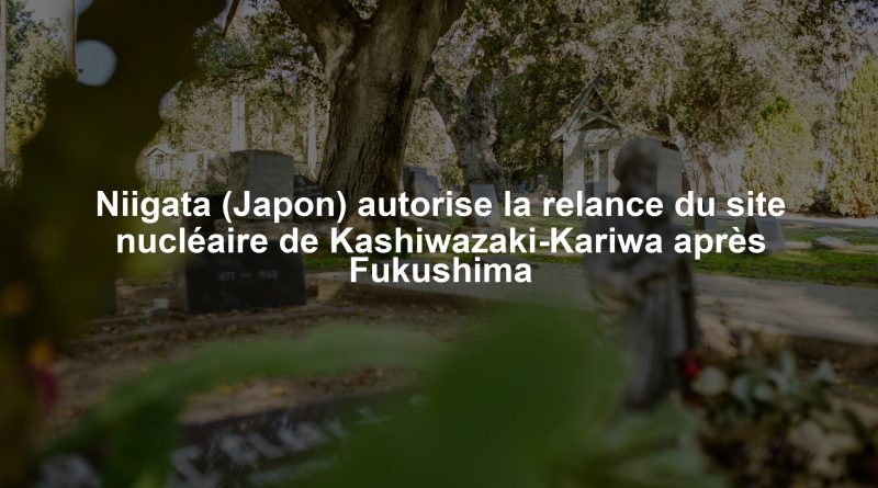 Niigata (Japon) autorise la relance du site nucléaire de Kashiwazaki-Kariwa après Fukushima