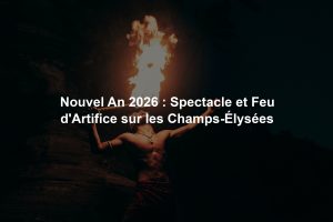 Nouvel An 2026 : Spectacle et Feu d'Artifice sur les Champs-Élysées