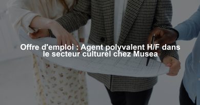 Offre d'emploi : Agent polyvalent H/F dans le secteur culturel chez Musea