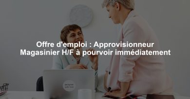 Offre d'emploi : Approvisionneur Magasinier H/F à pourvoir immédiatement