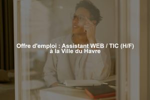 Offre d'emploi : Assistant WEB / TIC (H/F) à la Ville du Havre