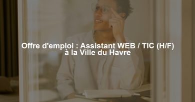 Offre d'emploi : Assistant WEB / TIC (H/F) à la Ville du Havre