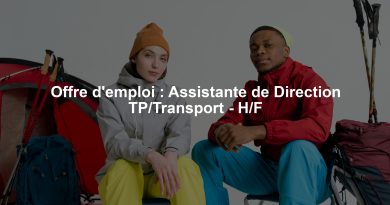 Offre d'emploi : Assistante de Direction TP/Transport - H/F