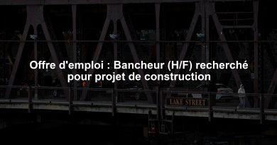 Offre d'emploi : Bancheur (H/F) recherché pour projet de construction