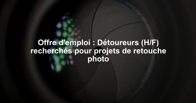Offre d'emploi : Détoureurs (H/F) recherchés pour projets de retouche photo