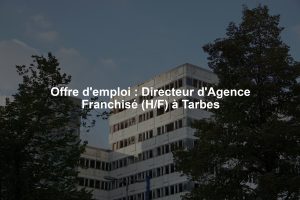 Offre d'emploi : Directeur d'Agence Franchisé (H/F) à Tarbes