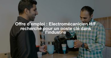Offre d'emploi : Electromécanicien H/F recherché pour un poste clé dans l'industrie