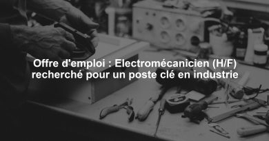 Offre d'emploi : Electromécanicien (H/F) recherché pour un poste clé en industrie