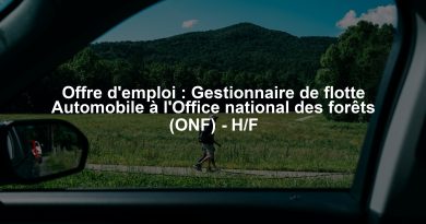Offre d'emploi : Gestionnaire de flotte Automobile à l'Office national des forêts (ONF) - H/F