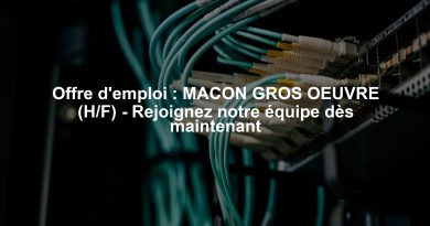 Offre d'emploi : MACON GROS OEUVRE (H/F) - Rejoignez notre équipe dès maintenant