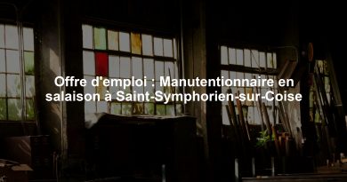 Offre d'emploi : Manutentionnaire en salaison à Saint-Symphorien-sur-Coise