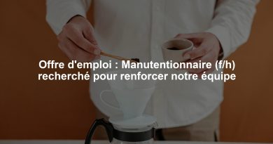 Offre d'emploi : Manutentionnaire (f/h) recherché pour renforcer notre équipe