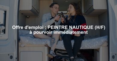 Offre d'emploi : PEINTRE NAUTIQUE (H/F) à pourvoir immédiatement